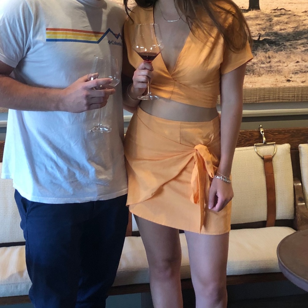 Orange cream color two piece!